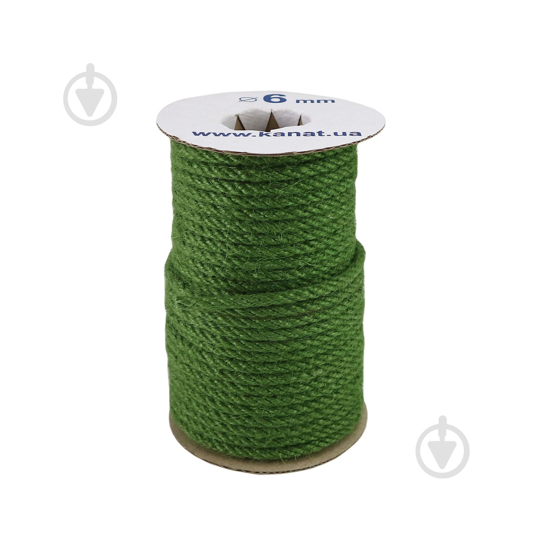 Канат Радосвіт джутовый 6 мм зеленый - фото 2