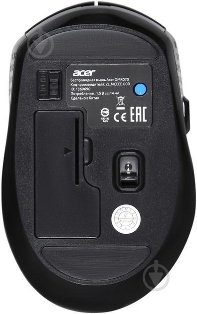 Мышь Acer OMR070 WL Black (ZL.MCEEE.02F) black (ZL.MCEEE.02F) - фото 2