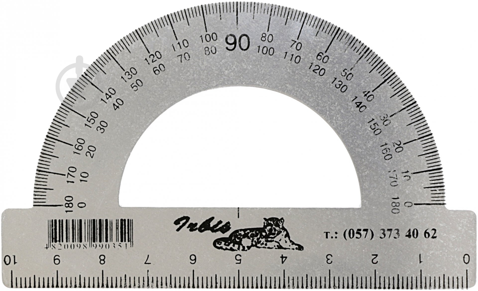 Транспортир металевий Irbis - фото 1 Транспортир металевий Irbis - фото 1