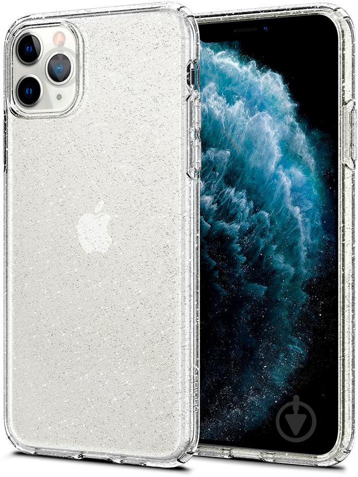 Чехол Spigen Liquid Crystal Glitter Crystal Quartz для Apple iPhone 11 Pro - фото 7