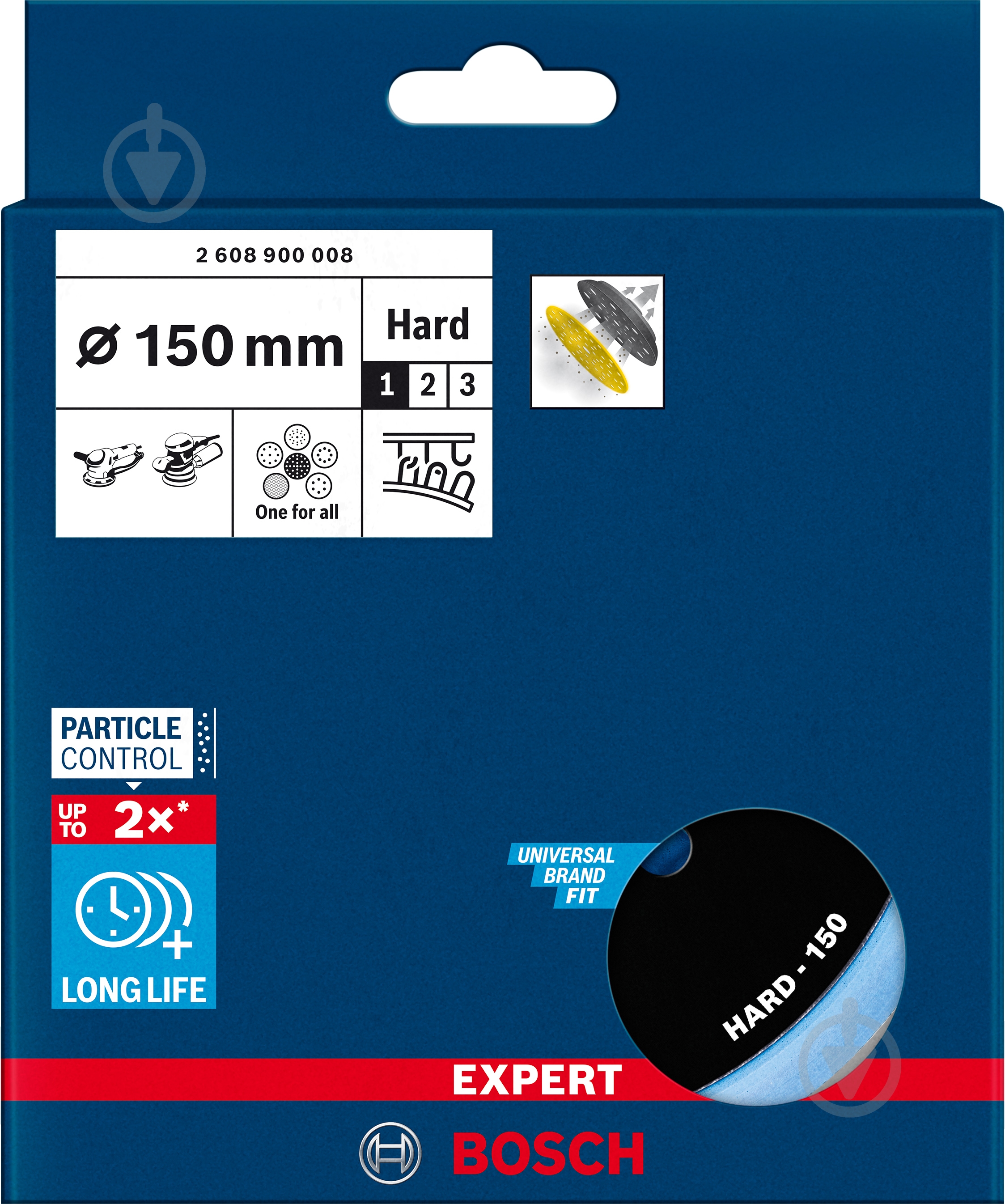 Платформа шлифовальная Bosch EXPERT Multihole 150 мм 2608900008 - фото 4 Платформа шлифовальная Bosch EXPERT Multihole 150 мм 2608900008 - фото 4