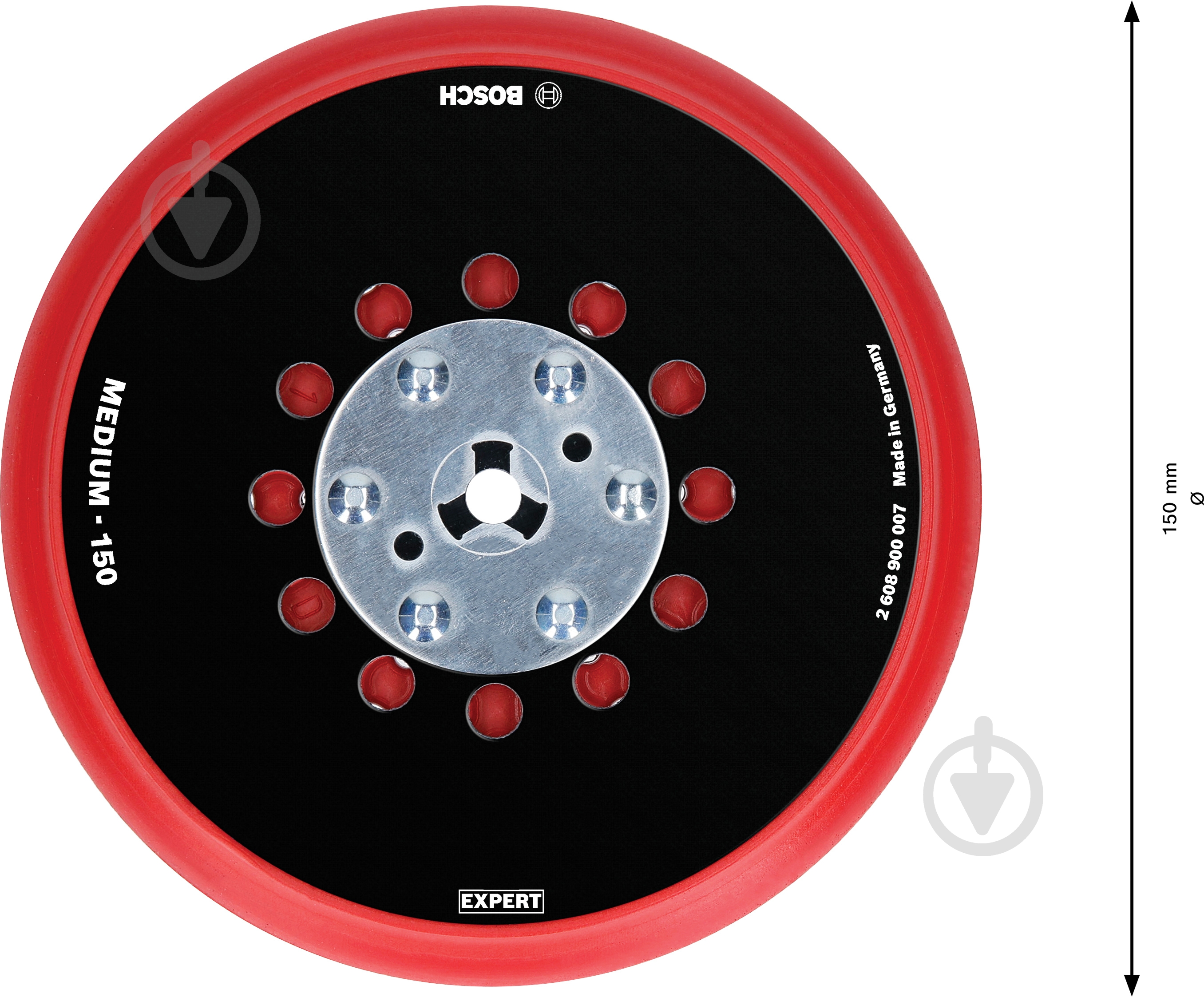 Платформа шлифовальная Bosch EXPERT Multihole medium 150 мм 2608900007 - фото 2