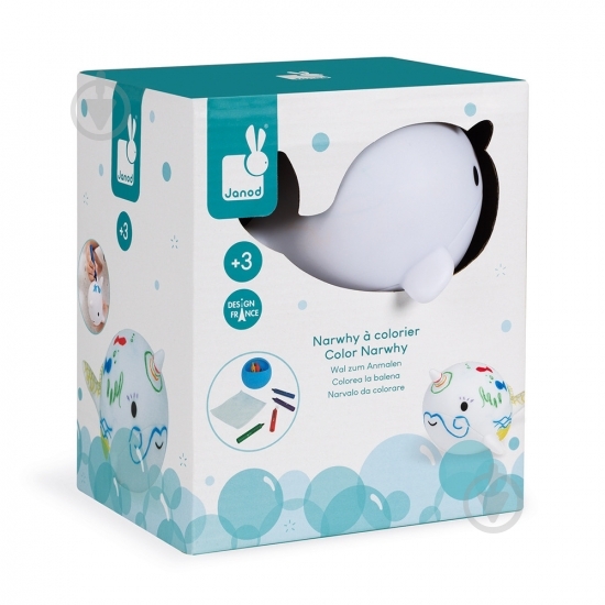 Игрушка для купания Janod Рисование. Нарвал J04726 - фото 9