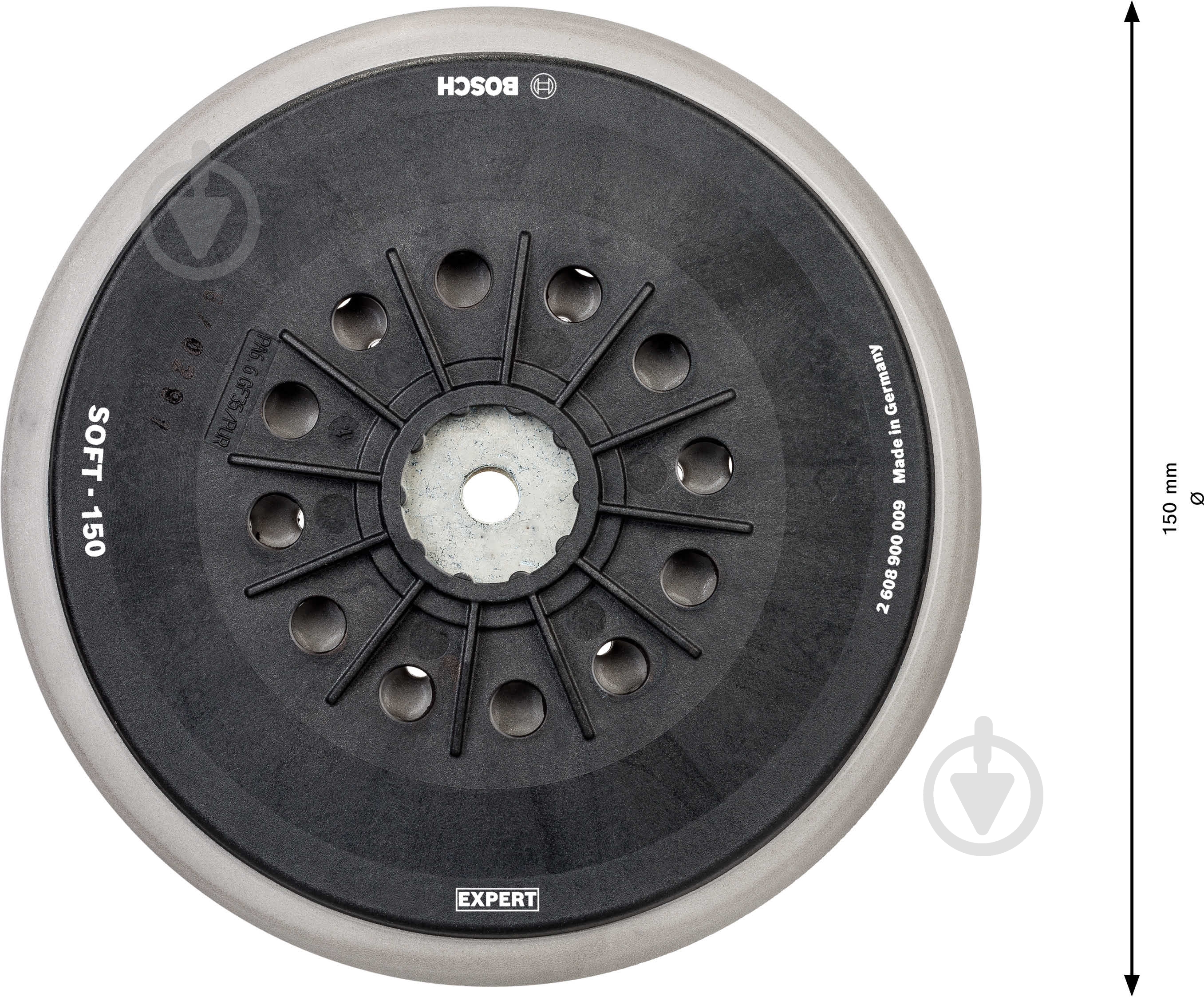 Платформа шлифовальная Bosch EXPERT Multihole soft 150 мм 2608900009 - фото 2 Платформа шлифовальная Bosch EXPERT Multihole soft 150 мм 2608900009 - фото 2