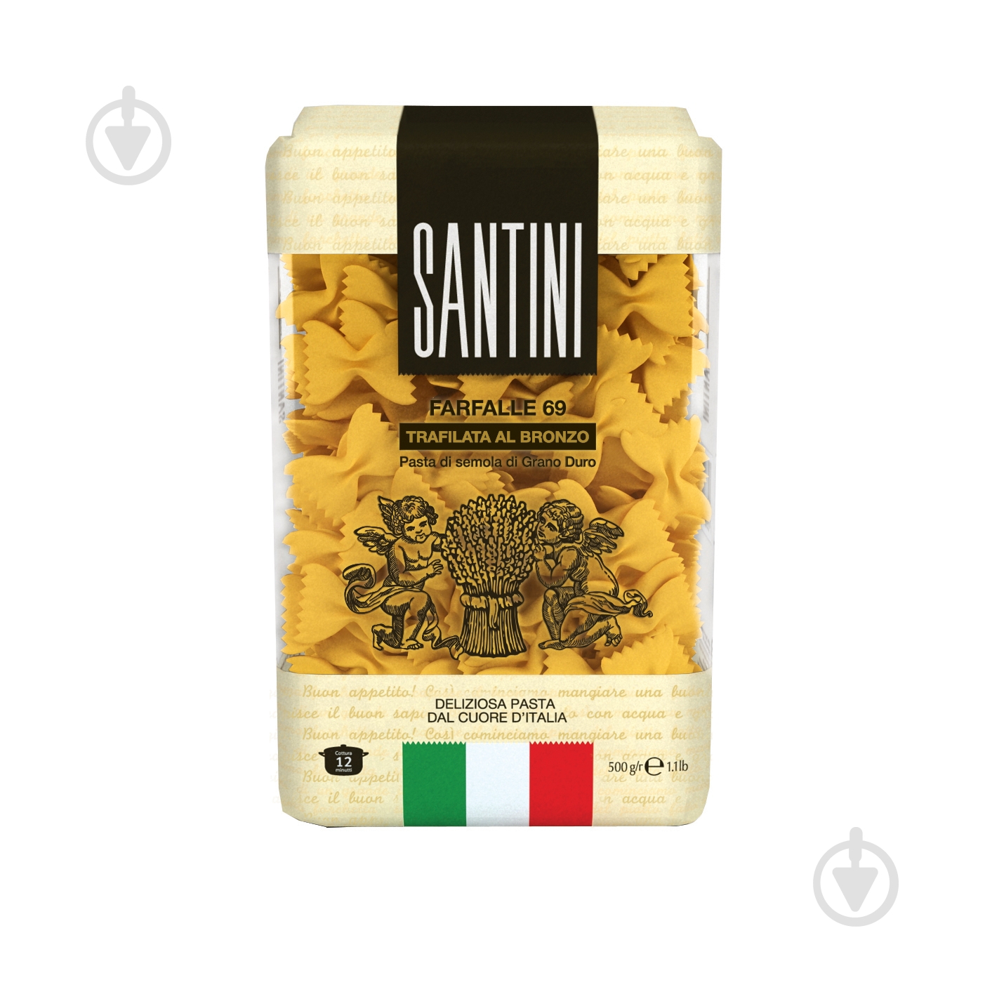 Макароны Santini Бантики FARFALLE 69 500 г - фото 1