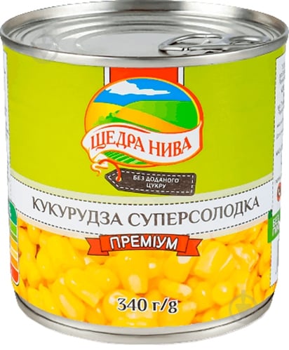 Кукуруза Щедра Нива Суперсладкая 340 г - фото 1
