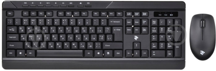 Комплект клавіатура та миша 2E MK410 WL Black - фото 1