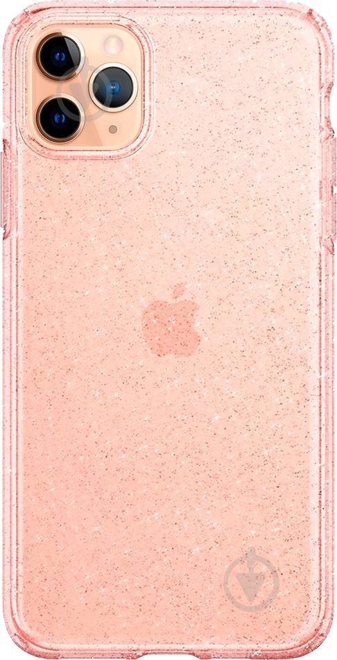 Чехол Spigen Liquid Crystal Glitter Rose Quartz для Apple iPhone 11 Pro Max - фото 1