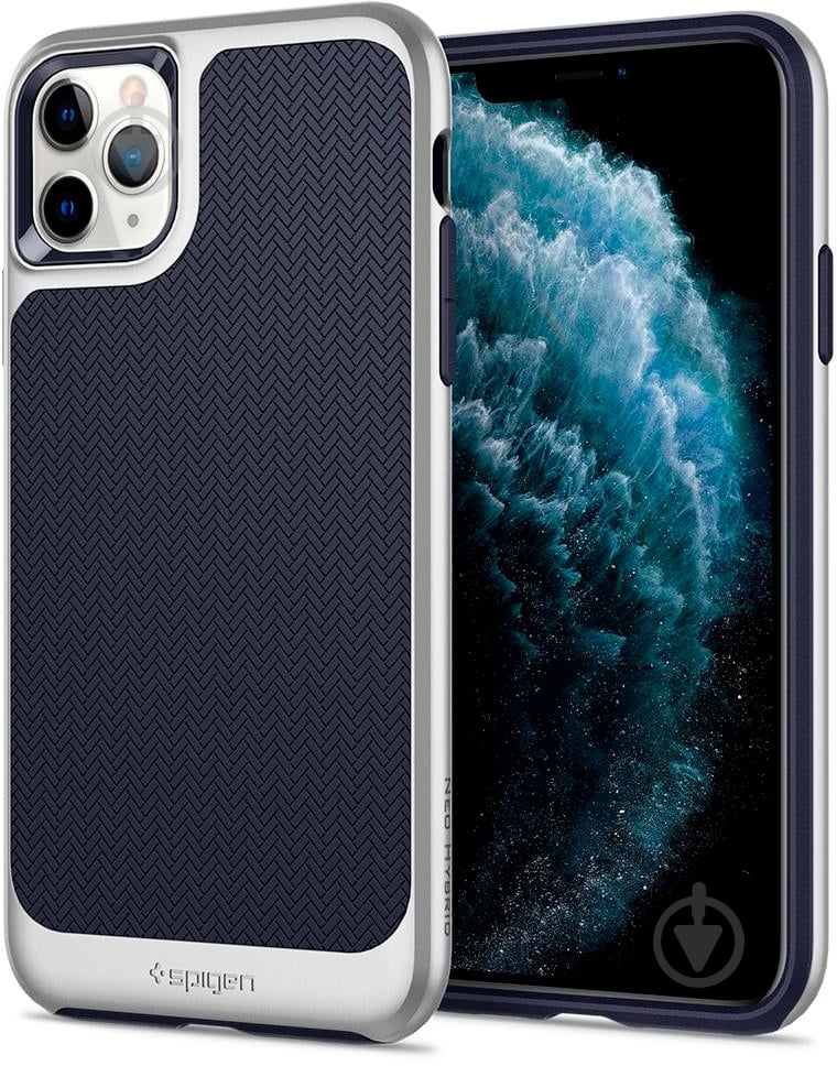 Чохол Spigen Neo Hybrid Satin Silver для Apple iPhone 11 Pro Max - фото 4