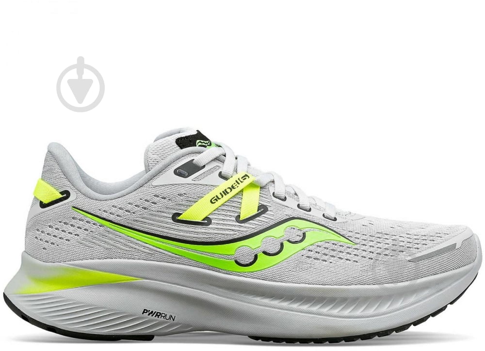 Кроссовки мужские демисезонные Saucony GUIDE 16 S20810-75 р.44 белые - фото 1