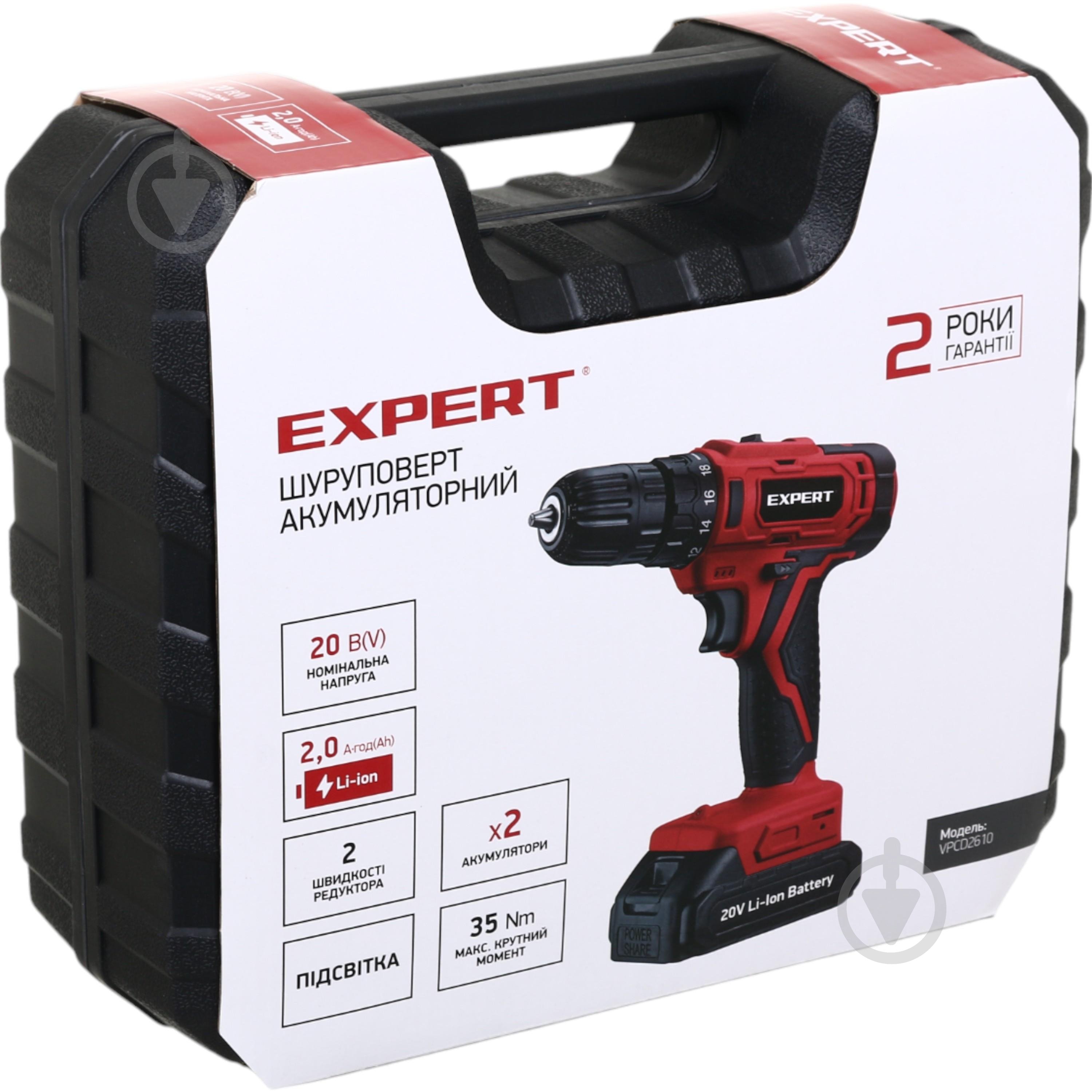 Шуруповерт акумуляторний Expert Tools VPCD2610 - фото 11