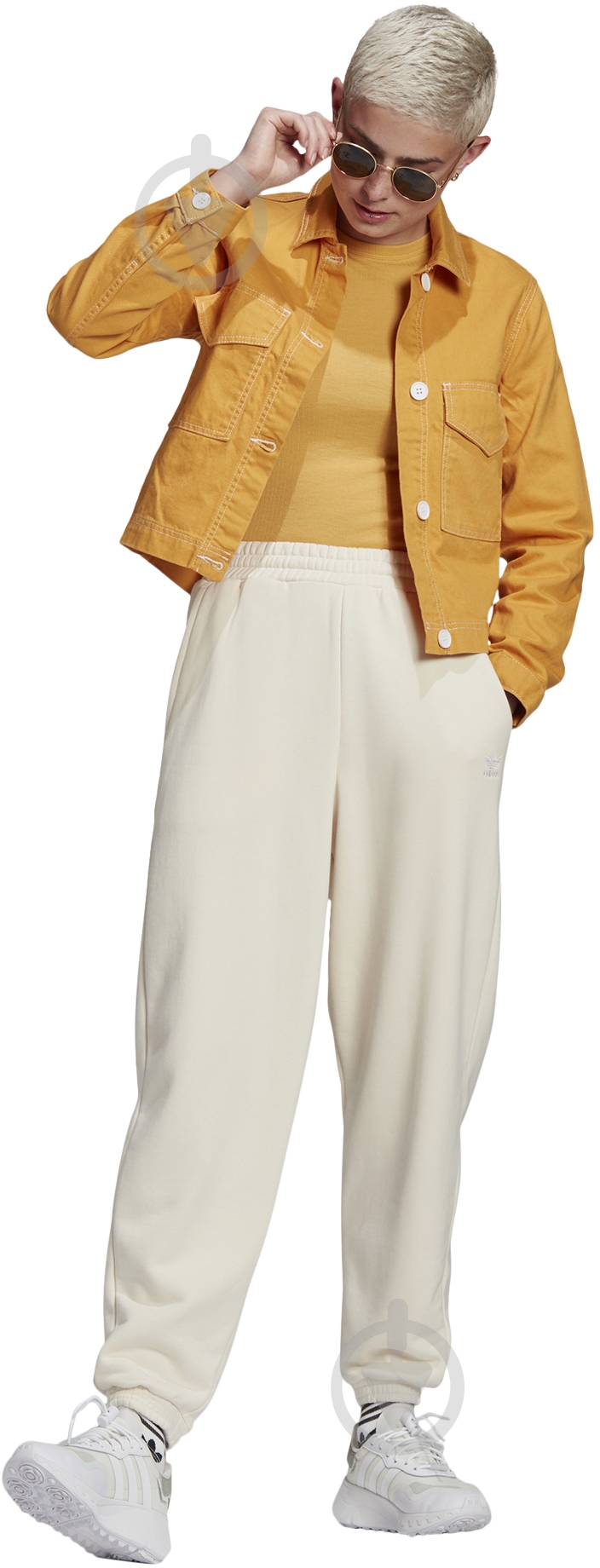 Брюки Adidas RELAXED JOGGER GN2847 р. 36 белый - фото 5