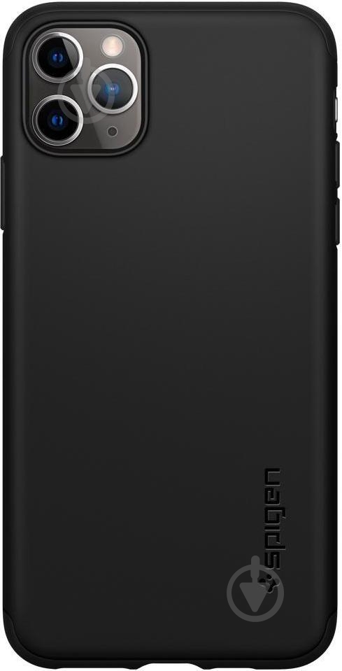 Чехол Spigen Thin Fit Classic Black для Apple iPhone 11 Pro Max - фото 1