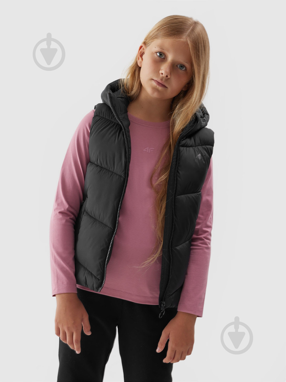 Жилет 4F VEST JACKET F045 4FJAW23TVJAF045-21S чорний - фото 1