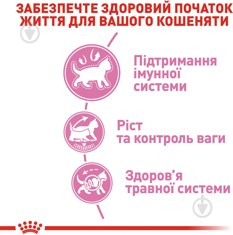 Корм сухой для стерилизованных котят в возрасте от 6 до 12 месяцев Royal Canin Kitten Sterilised домашняя птица, кукуруза, рис 2 кг - фото 4