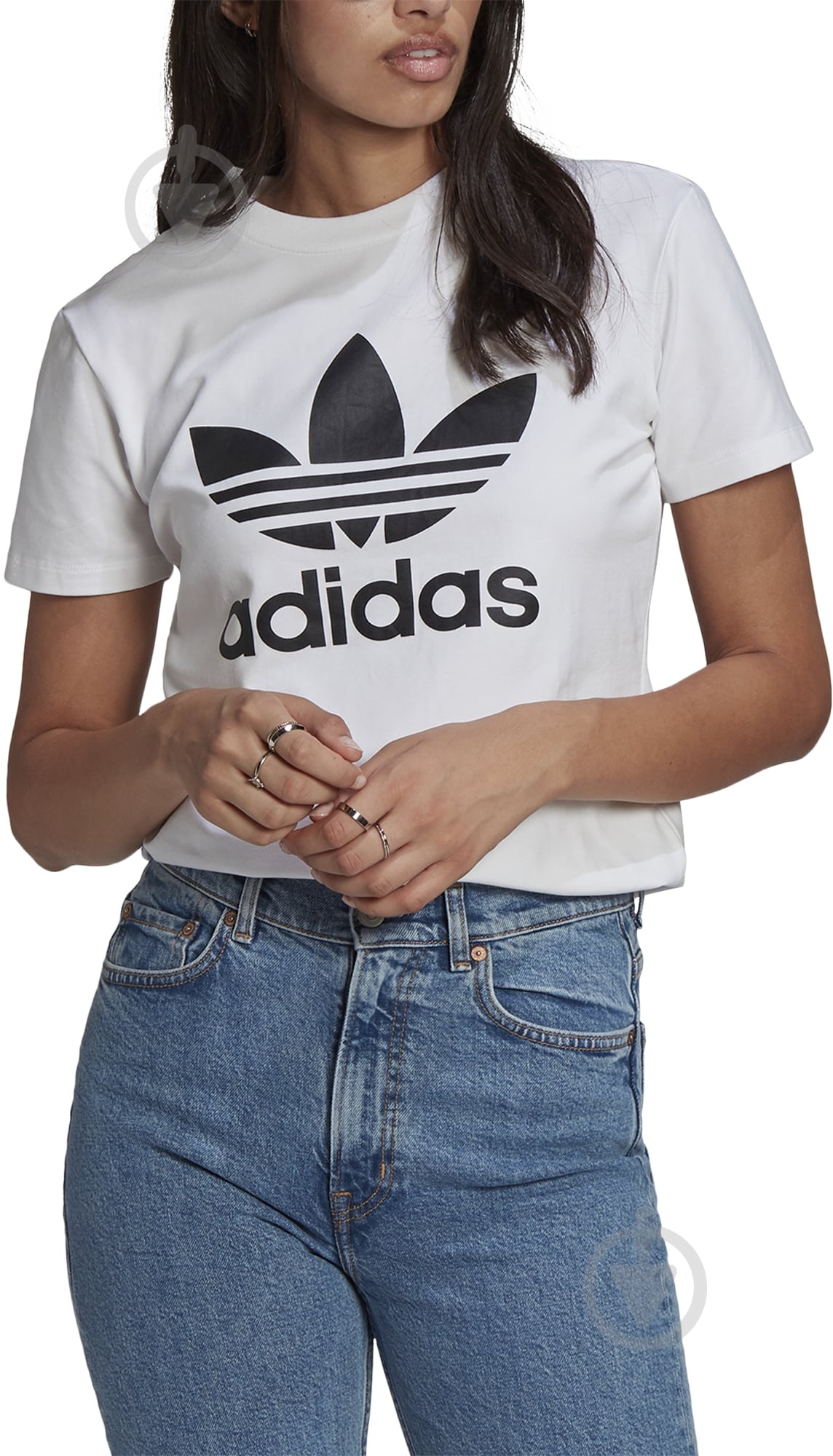 Футболка Adidas TREFOIL TEE GN2899 р.S белый - фото 1 Футболка Adidas TREFOIL TEE GN2899 р.S белый - фото 1