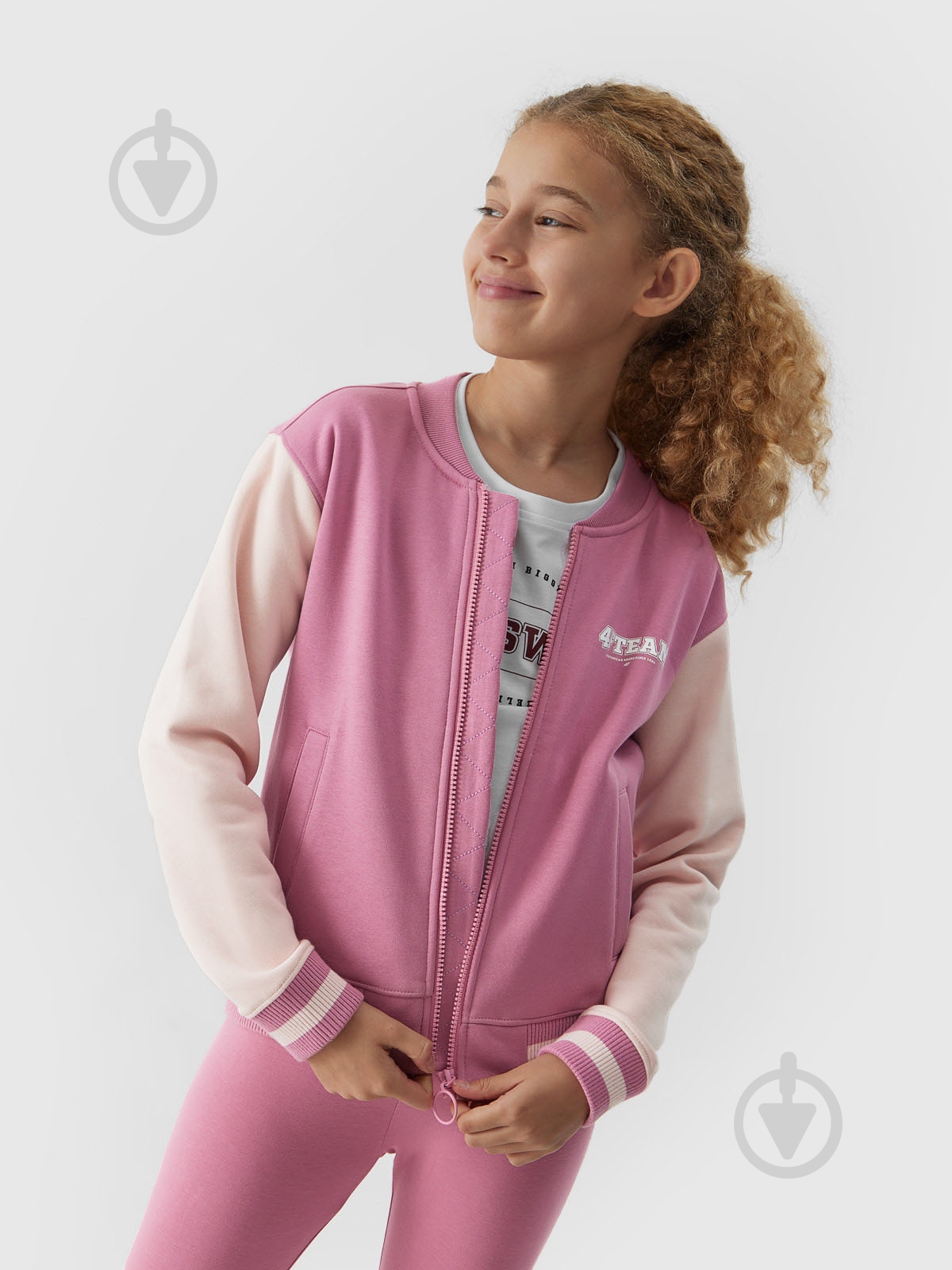 Джемпер 4F SWEATSHIRT F641 4FJAW23TSWSF641-54S рожевий - фото 3