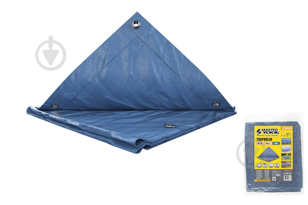 Тент MasterTool 10 х 20 м (79-9020-В) синій - фото 3