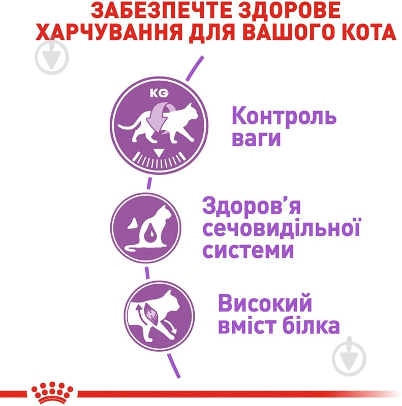 Корм сухой для стерилизованных кошек от 7 до 12 лет Royal Canin Sterilised 7+ домашняя птица, кукуруза 1,5 кг - фото 4