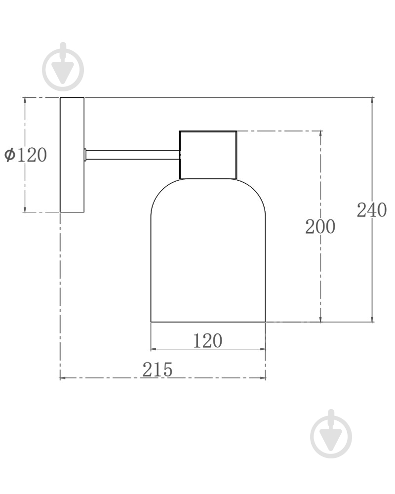 Бра Edlin Aurora 12 Вт E27 латунь PL321155W-1 - фото 6