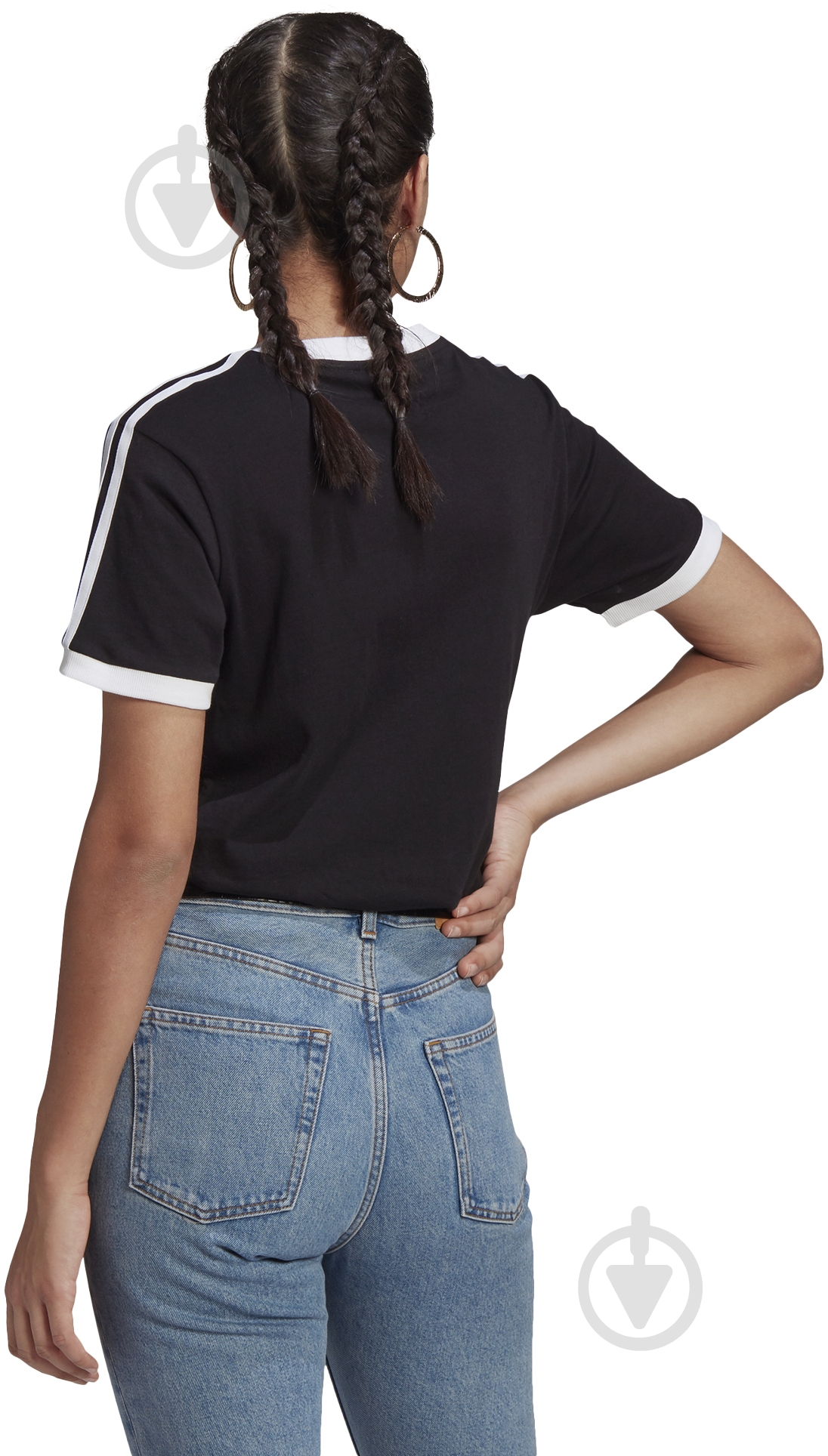 Футболка Adidas 3 STRIPES TEE GN2900 р.M чорний - фото 5 Футболка Adidas 3 STRIPES TEE GN2900 р.M чорний - фото 5