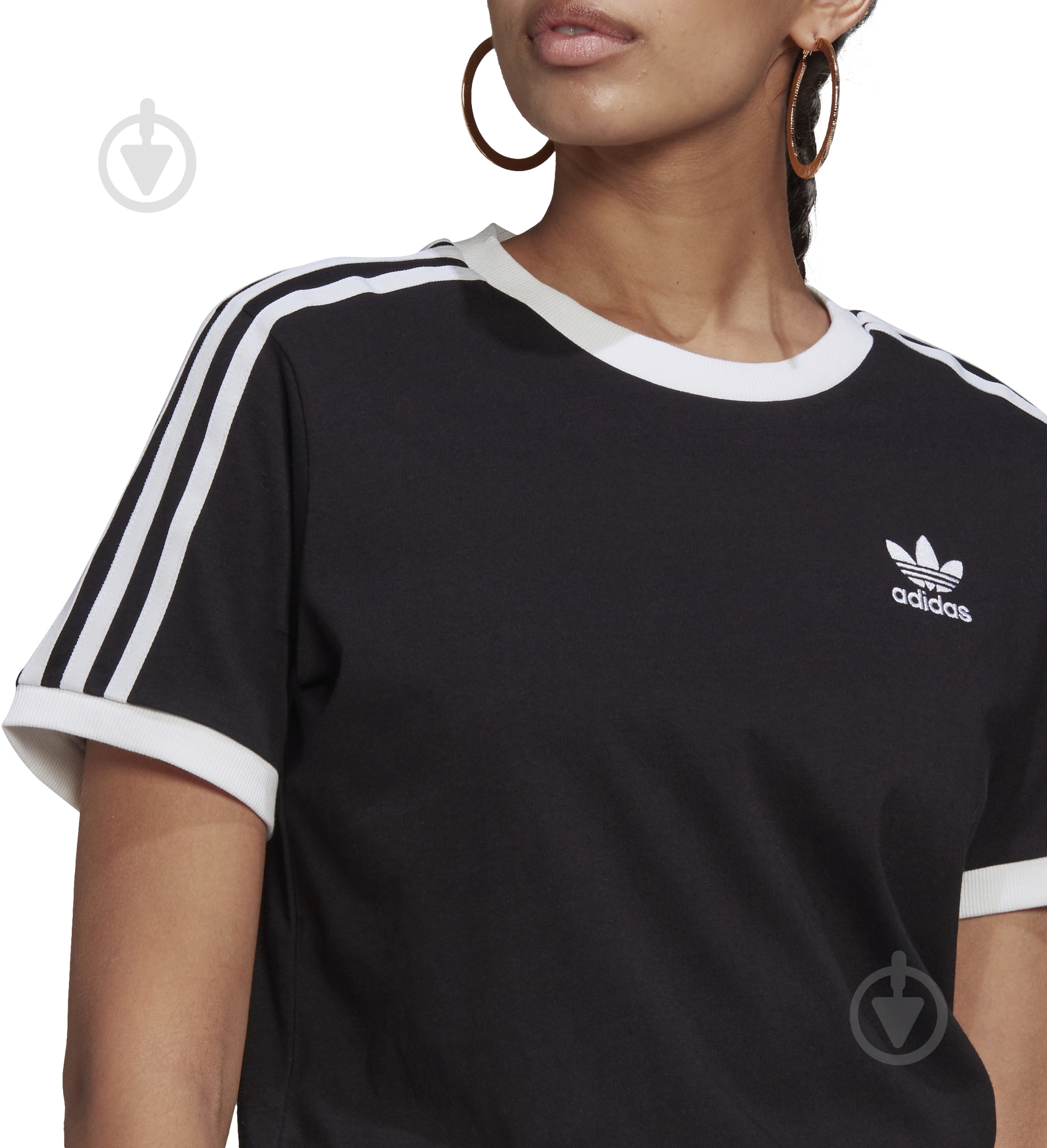 Футболка Adidas 3 STRIPES TEE GN2900 р.M чорний - фото 7 Футболка Adidas 3 STRIPES TEE GN2900 р.M чорний - фото 7