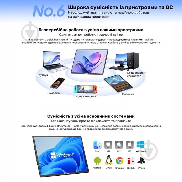 Монитор Blackview Table 9 Black 16" (BVTABLE9) - фото 15