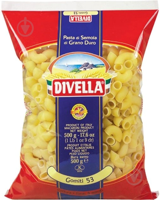 Макароны Divella Gomiti 500 г - фото 1 Макароны Divella Gomiti 500 г - фото 1