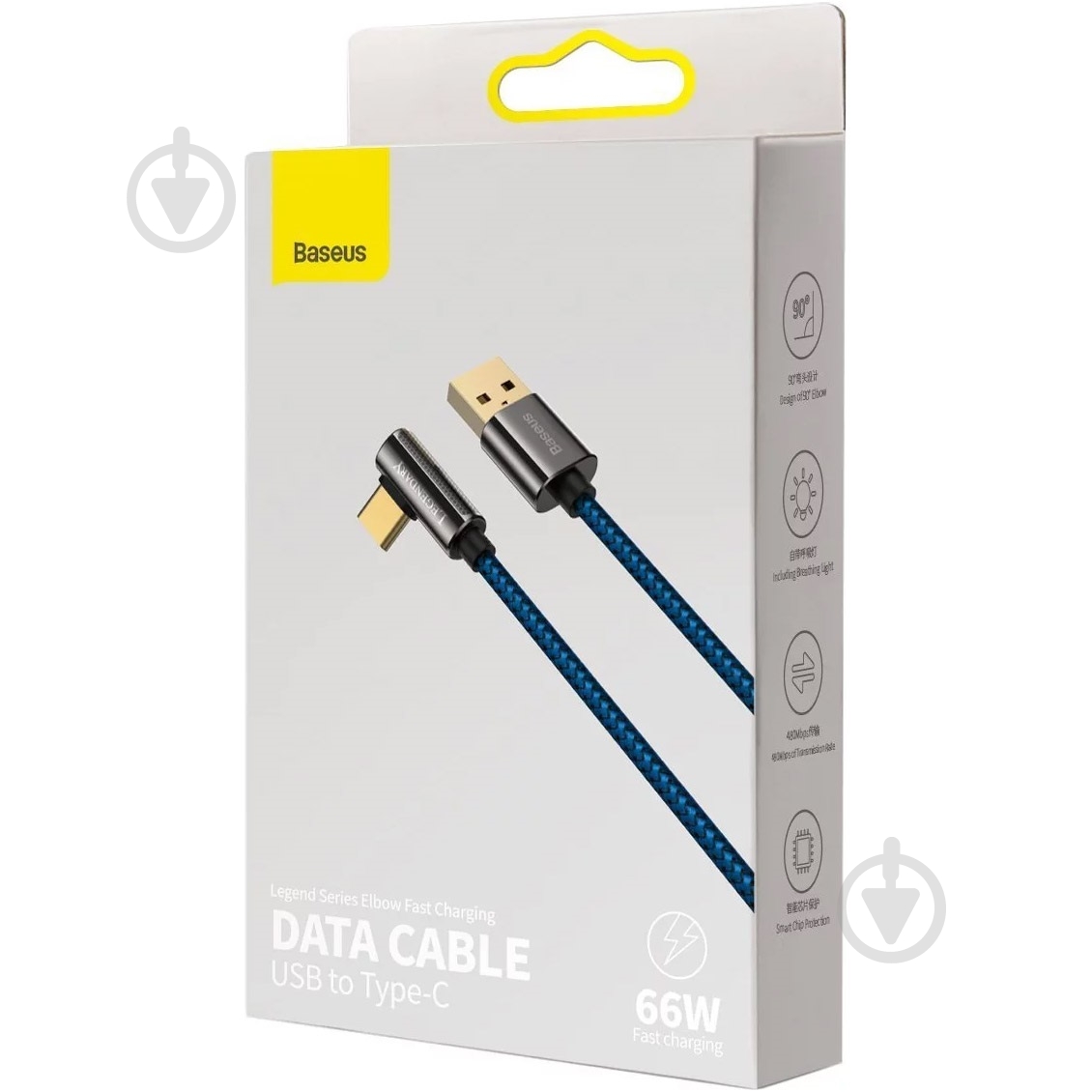 Кабель BASEUS 1 м синий (CACS000403) - фото 6