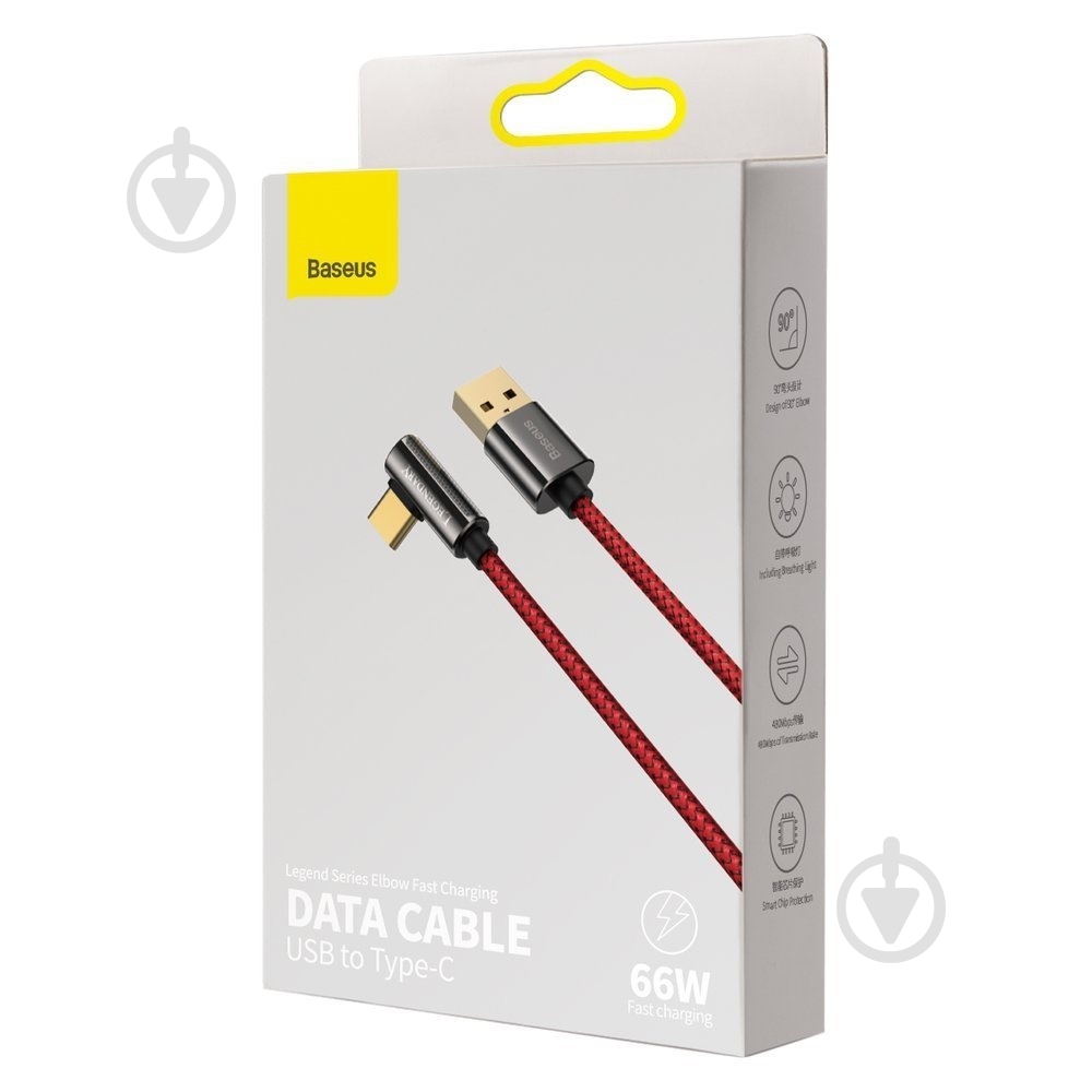 Кабель BASEUS 1 м красный (CACS000409) - фото 7