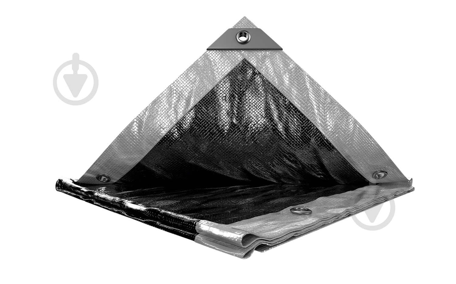 Тент MasterTool 3х5м Silver/Black двухсторонний 200 г/м² (89-5305) - фото 1