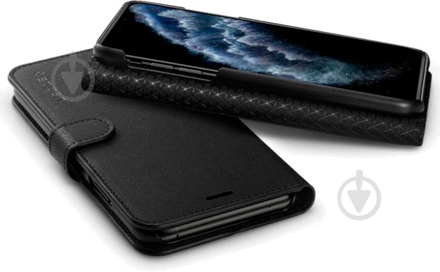 Чехол Spigen Wallet S Saffiano Black для Apple iPhone 11 Pro - фото 6