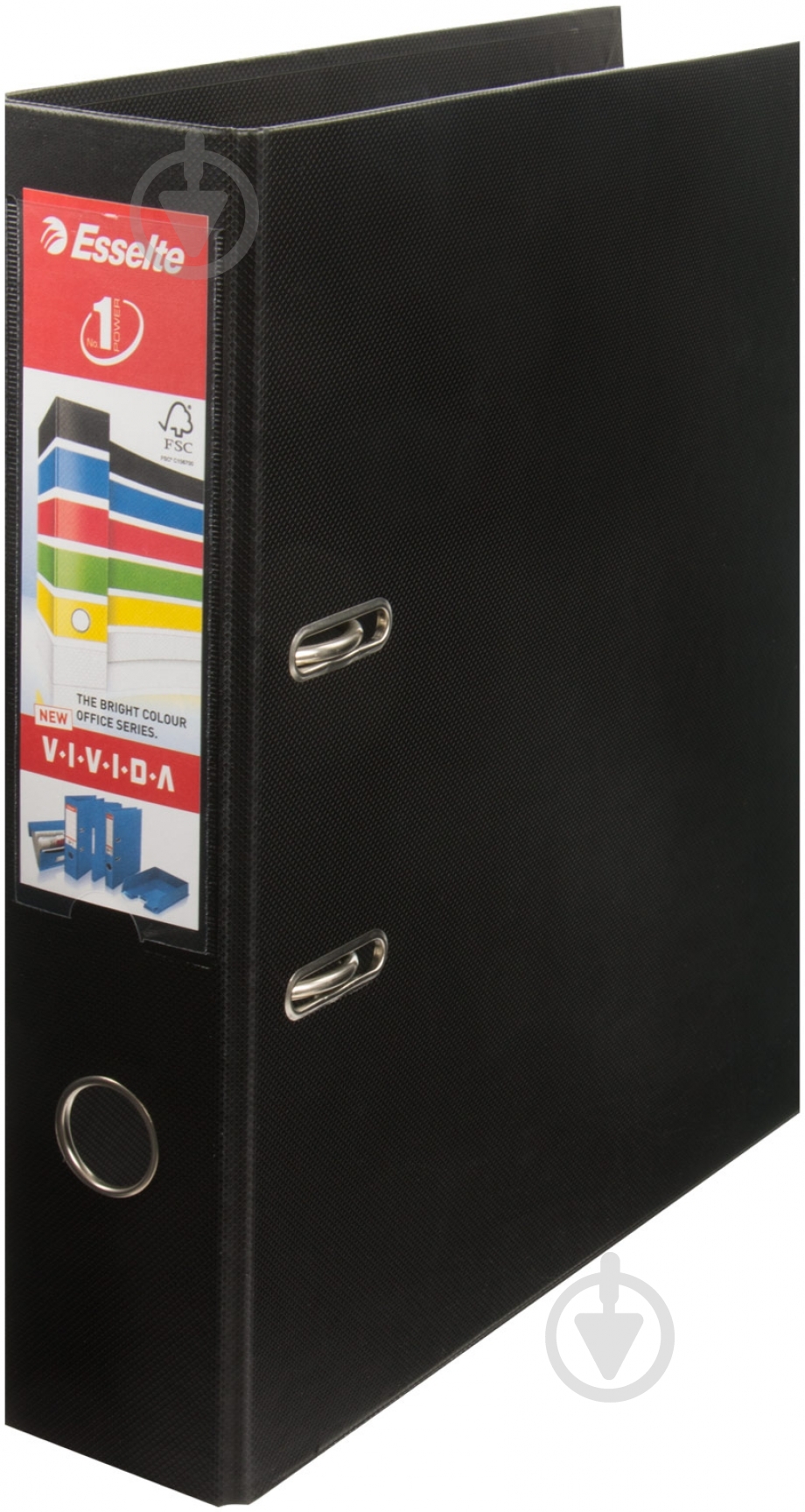 Папка-регистратор A4 Power 75 VIVIDA черная Esselte - фото 1 Папка-регистратор A4 Power 75 VIVIDA черная Esselte - фото 1