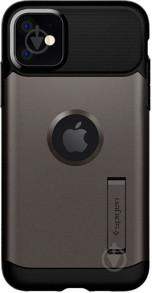 Чохол Spigen Slim Armor Gunmetal для Apple iPhone 11 - фото 1
