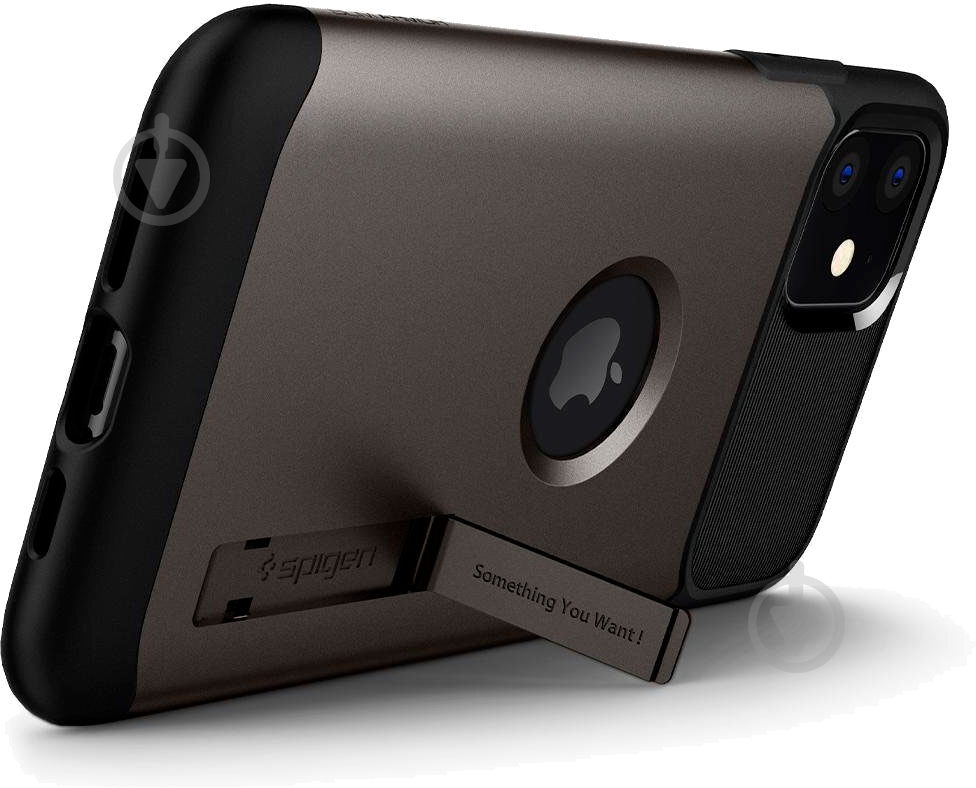 Чохол Spigen Slim Armor Gunmetal для Apple iPhone 11 - фото 5
