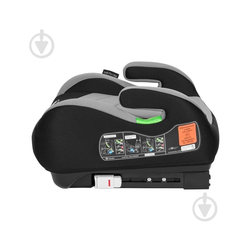 Автокрісло-бустер Lionelo сірий grey LO-LUUK FIX I-SIZE GREY STONE - фото 2