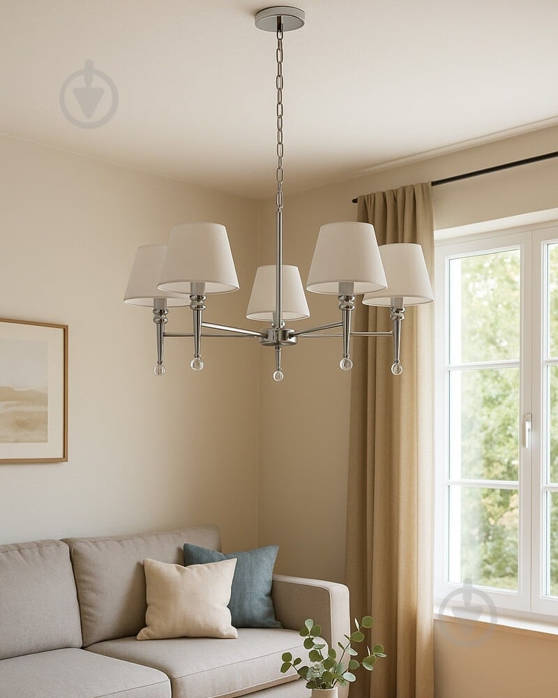 Люстра Edlin Natano 5x12 Вт E14 PL321168-5 - фото 2