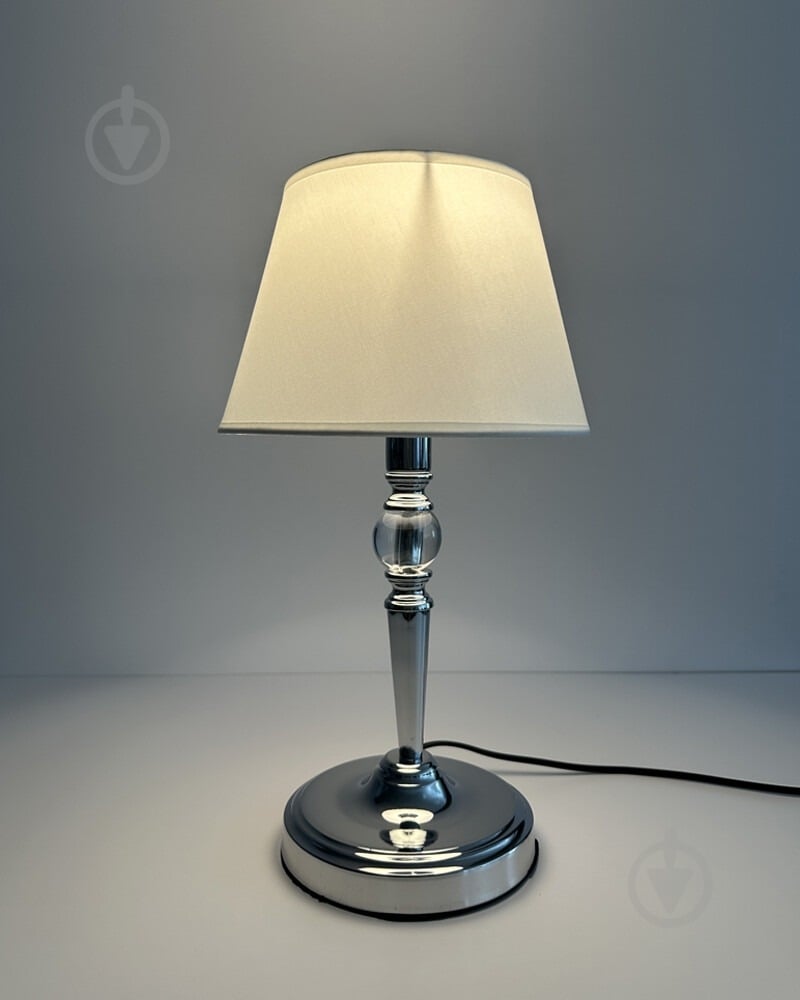 Настільна лампа Edlin Natano 1x12 Вт E14 хром PL321168T-1 - фото 4