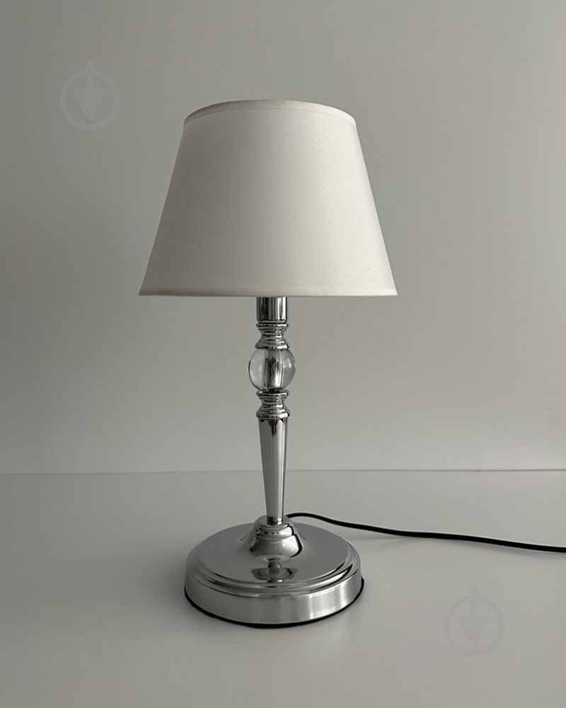 Настільна лампа Edlin Natano 1x12 Вт E14 хром PL321168T-1 - фото 2