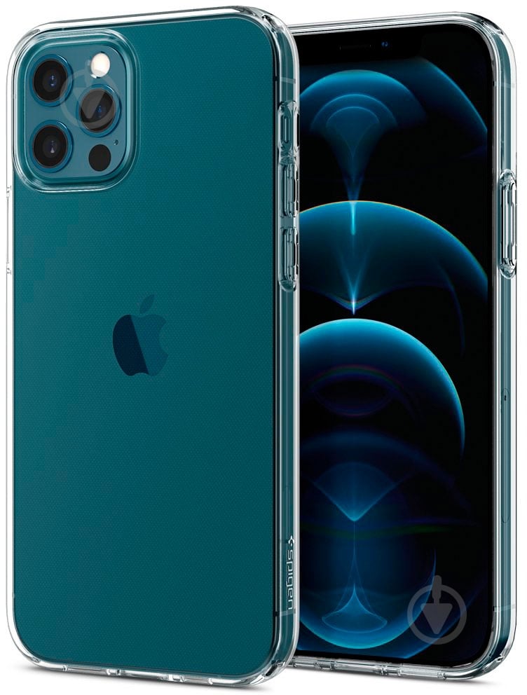 Чехол Spigen Crystal Flex Crystal Clear для Apple iPhone 12Apple iPhone 12 Pro - фото 5