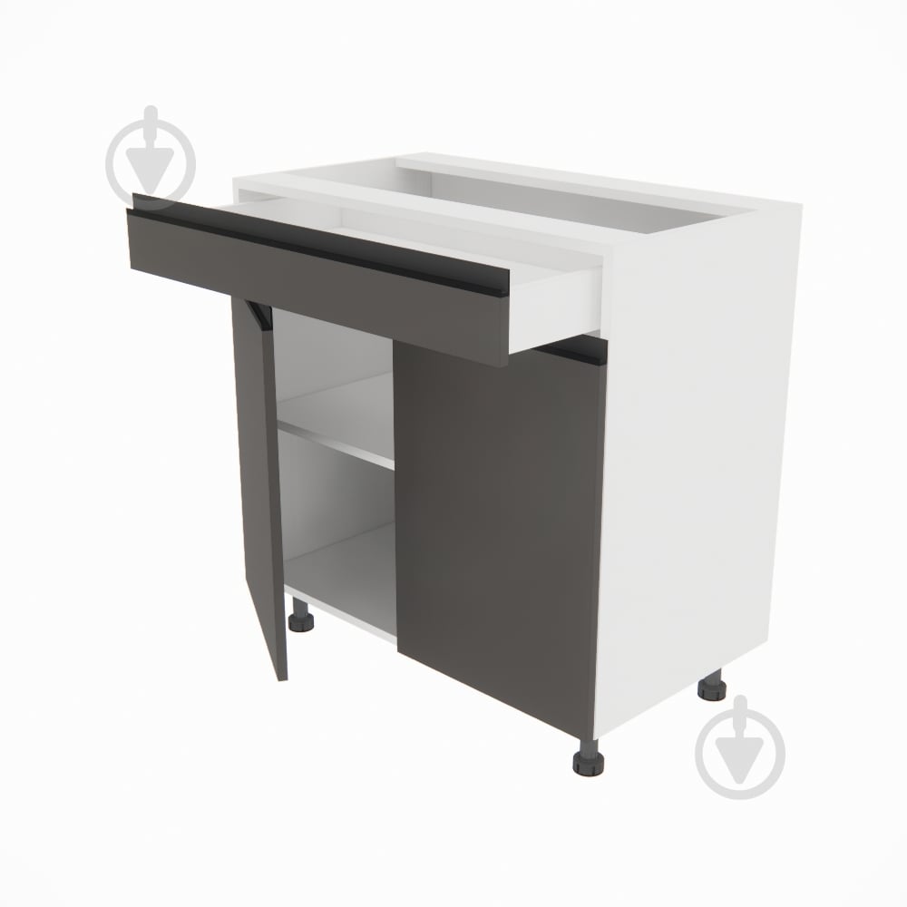 Тумба нижня Софі ( Н 80 ДШ FAVORIT) графіт сірий/білий Світ Меблів - фото 2