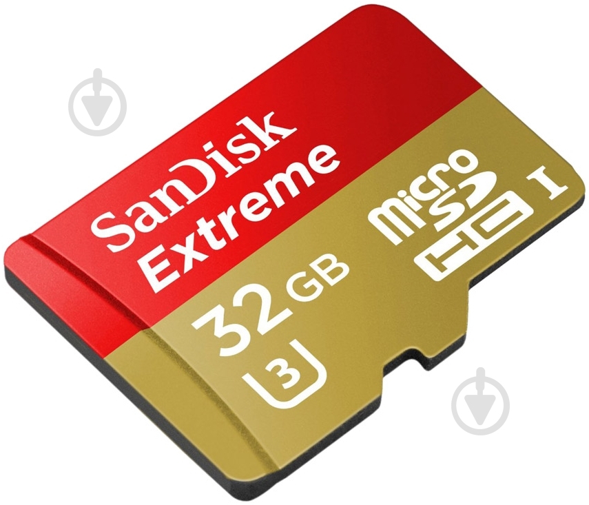 Карта памяти SanDisk miсroSDHC 32 ГБ UHS-I Class 3 (U3) Extreme for Action Cameras (SDSQXNE-032G-GN6AA) - фото 2