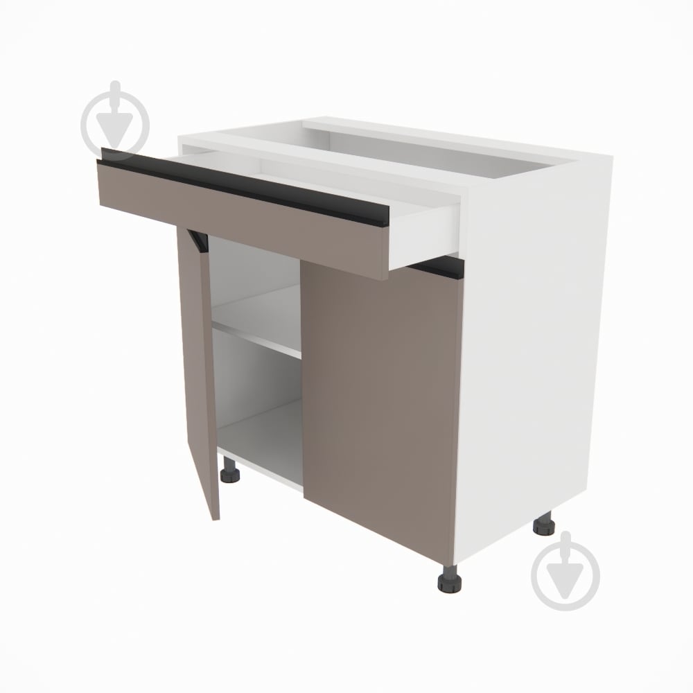 Тумба нижня Софі ( Н 80 ДШ FAVORIT) глиняний сірий/білий Світ Меблів - фото 2 Тумба нижня Софі ( Н 80 ДШ FAVORIT) глиняний сірий/білий Світ Меблів - фото 2