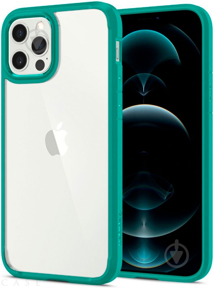 Чехол Spigen Crystal Hybrid Mint для Apple iPhone 12Apple iPhone 12 Pro - фото 2