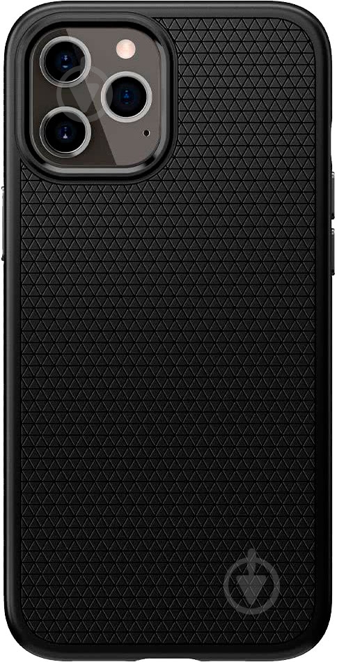 Чехол Spigen Liquid Air Matte Black для Apple iPhone 12Apple iPhone 12 Pro - фото 1