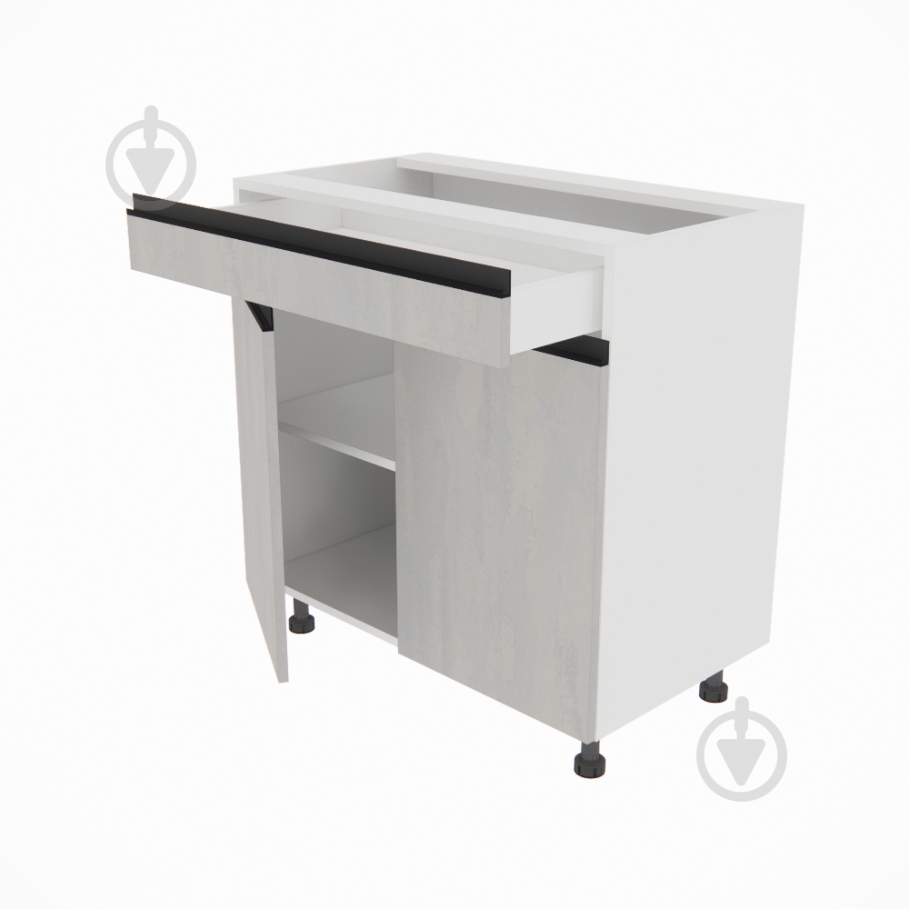 Тумба нижня Софі ( Н 80 ДШ FAVORIT) шовковий камінь/білий Світ Меблів - фото 2 Тумба нижня Софі ( Н 80 ДШ FAVORIT) шовковий камінь/білий Світ Меблів - фото 2