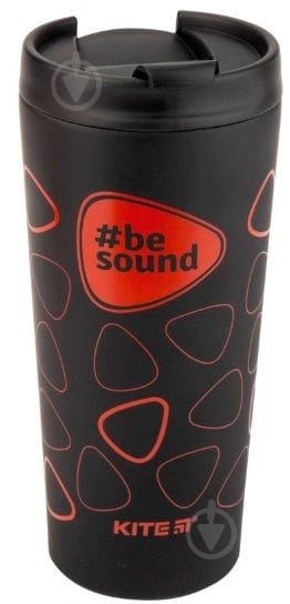 Термочашка KITE BeSound 440 мл черный - фото 1 Термочашка KITE BeSound 440 мл черный - фото 1