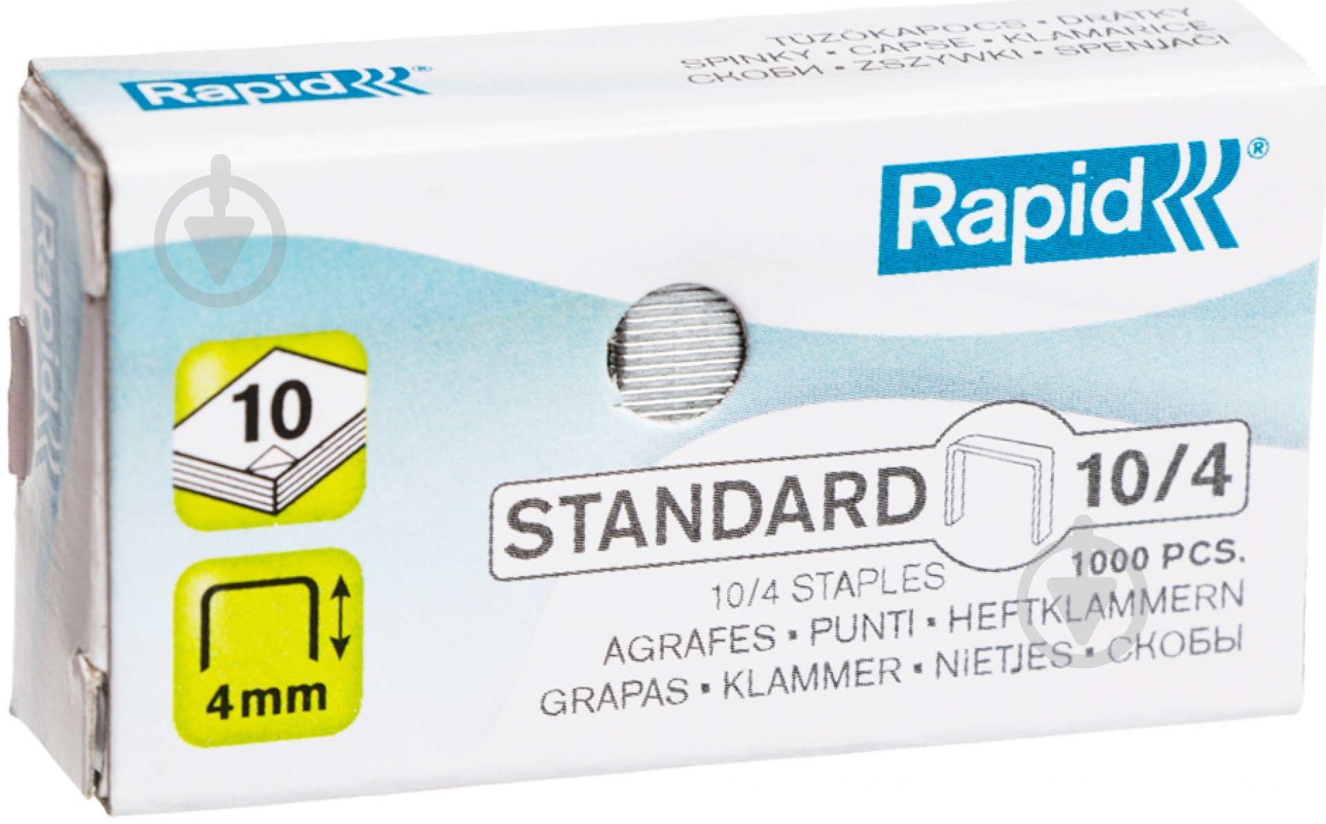 Скоба Standard 10/4 1000 шт. Rapid - фото 1 Скоба Standard 10/4 1000 шт. Rapid - фото 1