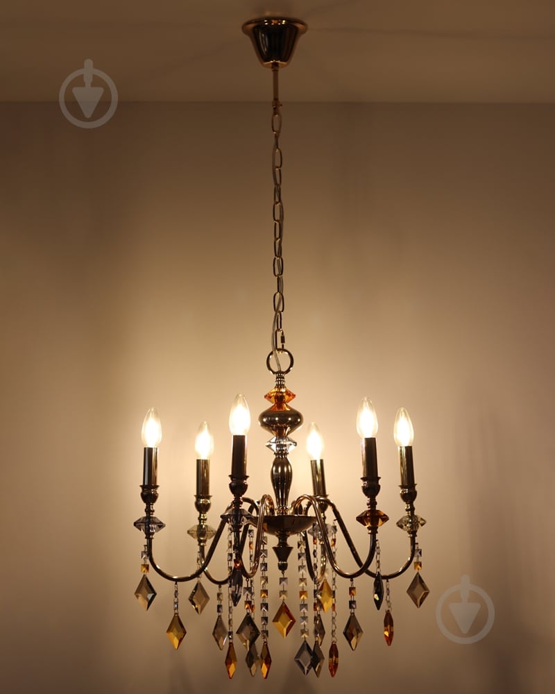 Люстра Edlin Vanessa 6x12 Вт E14 PL2416-6 - фото 5 Люстра Edlin Vanessa 6x12 Вт E14 PL2416-6 - фото 5