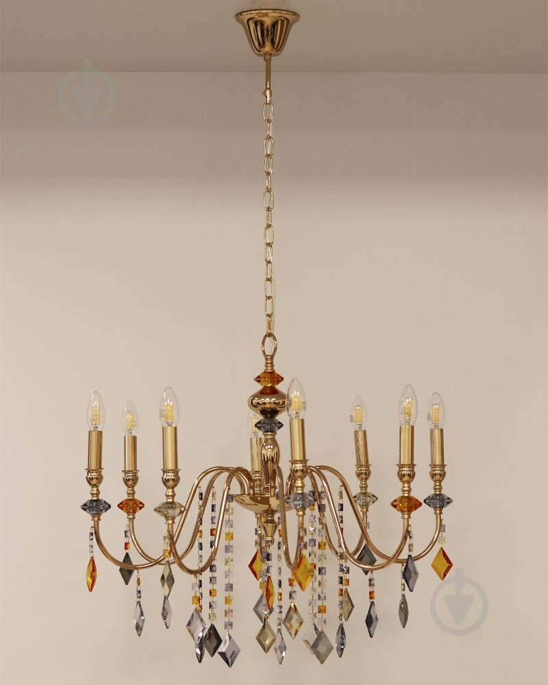 Люстра Edlin Vanessa 8x12 Вт E14 PL2416-8 - фото 3